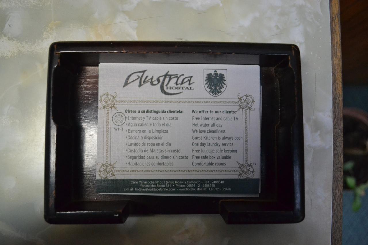 Hostal Austria Λα Πας Εξωτερικό φωτογραφία